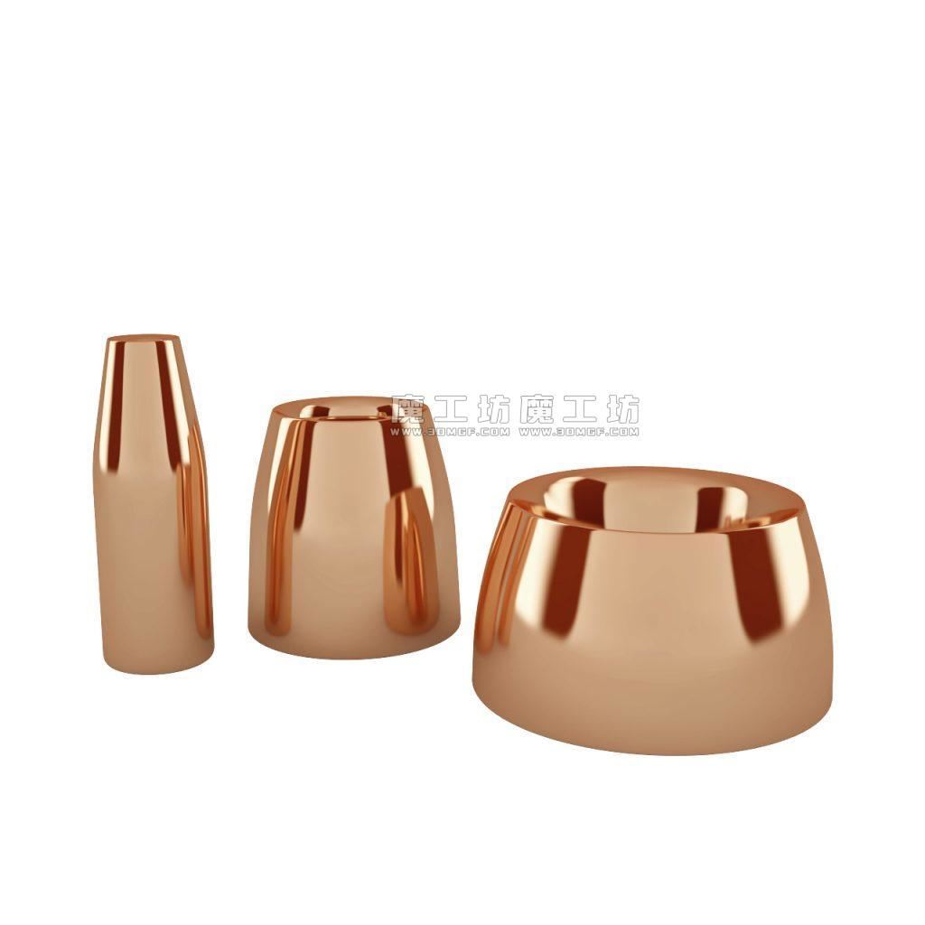 旋转花瓶三件套 by Tom Dixon