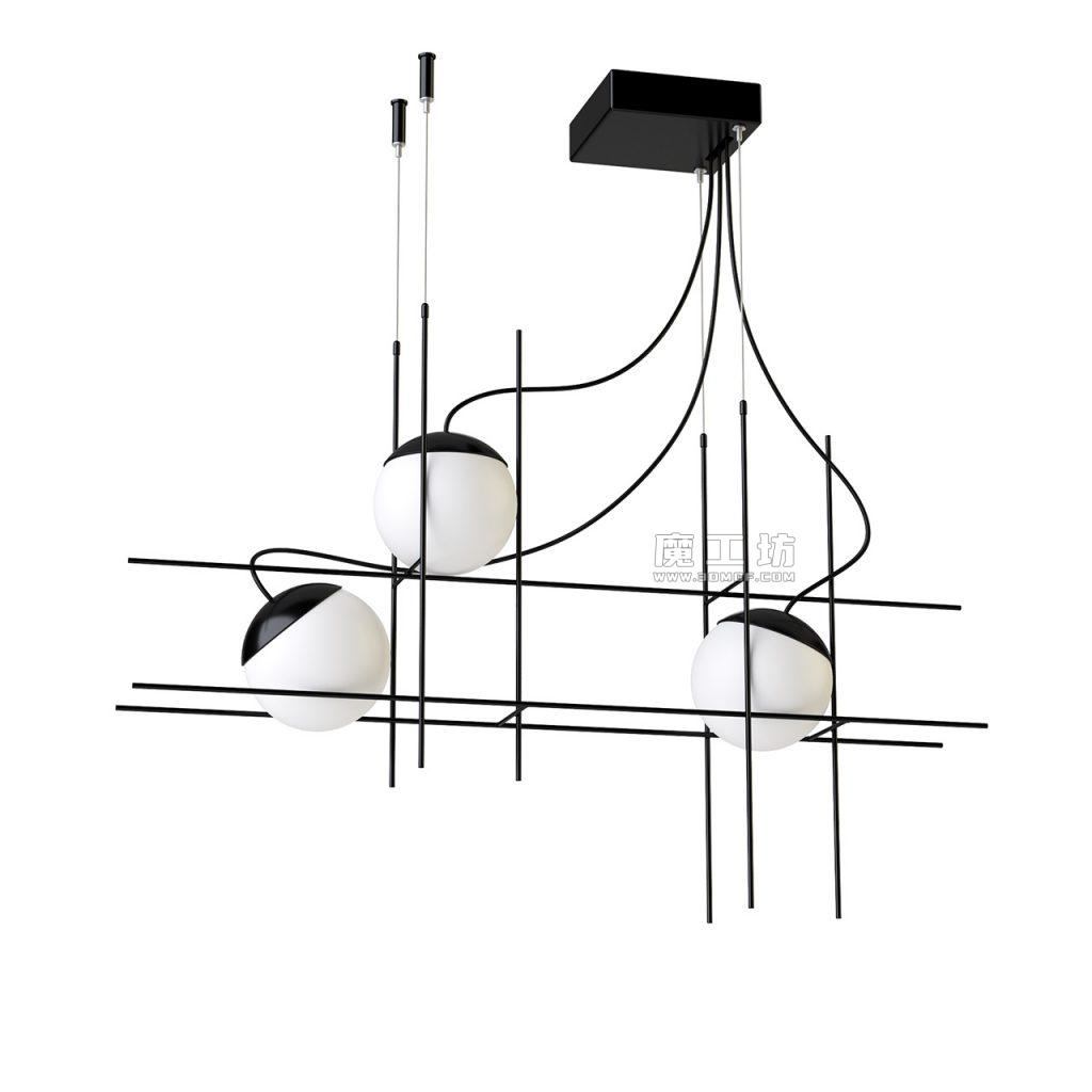 Plot Frame SP LED 吊灯 | Vistosi