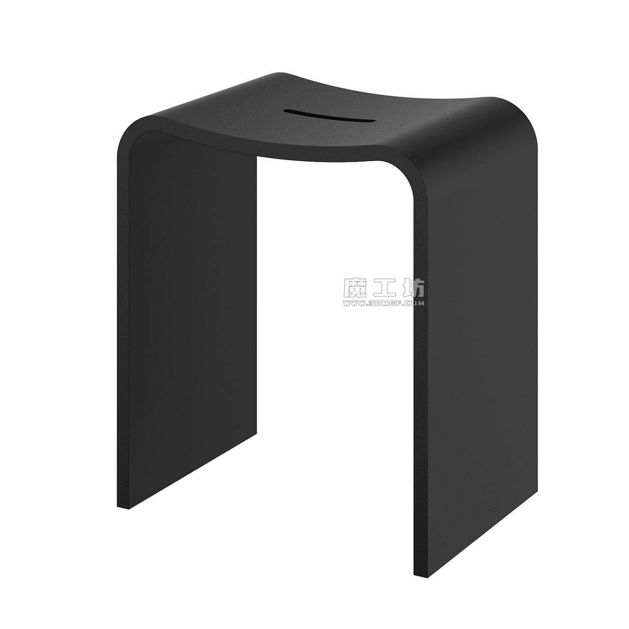 Decor Walther Black Stone 淋浴凳