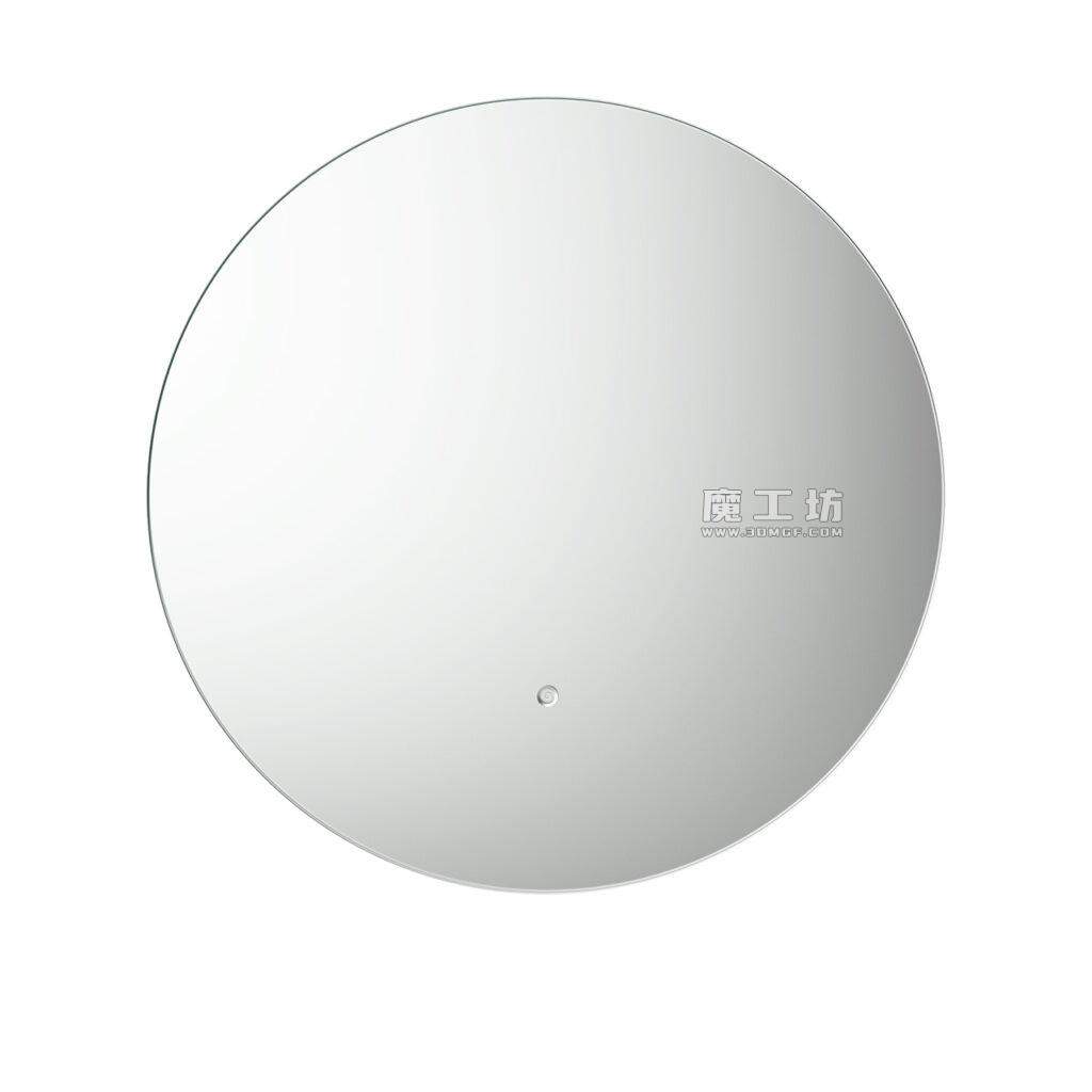 Scarabeo Ceramiche Glam 背光圆形镜