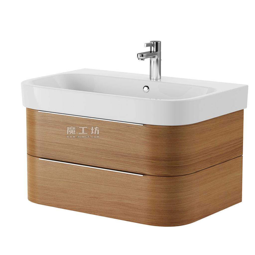 杜拉维特 Happy D.2 H2636 浴室柜 Wall-mounted Washbasin