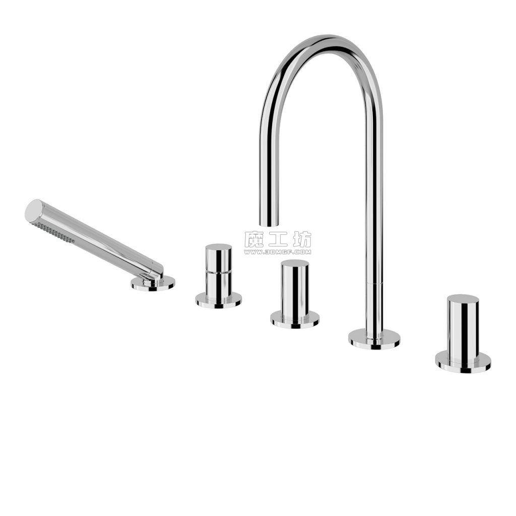 劳芬 Kartell 五孔台面浴缸龙头
