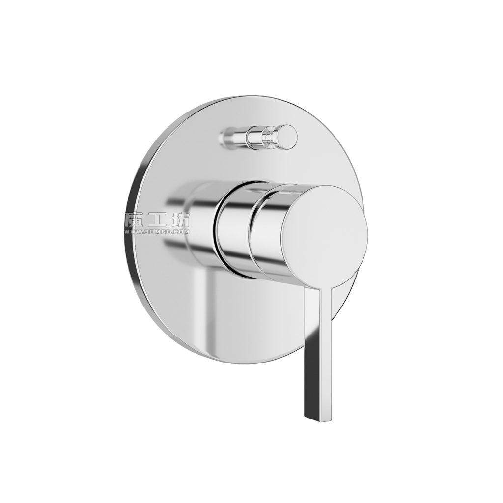 劳芬 Kartell 暗装单把手浴缸龙头带分水器