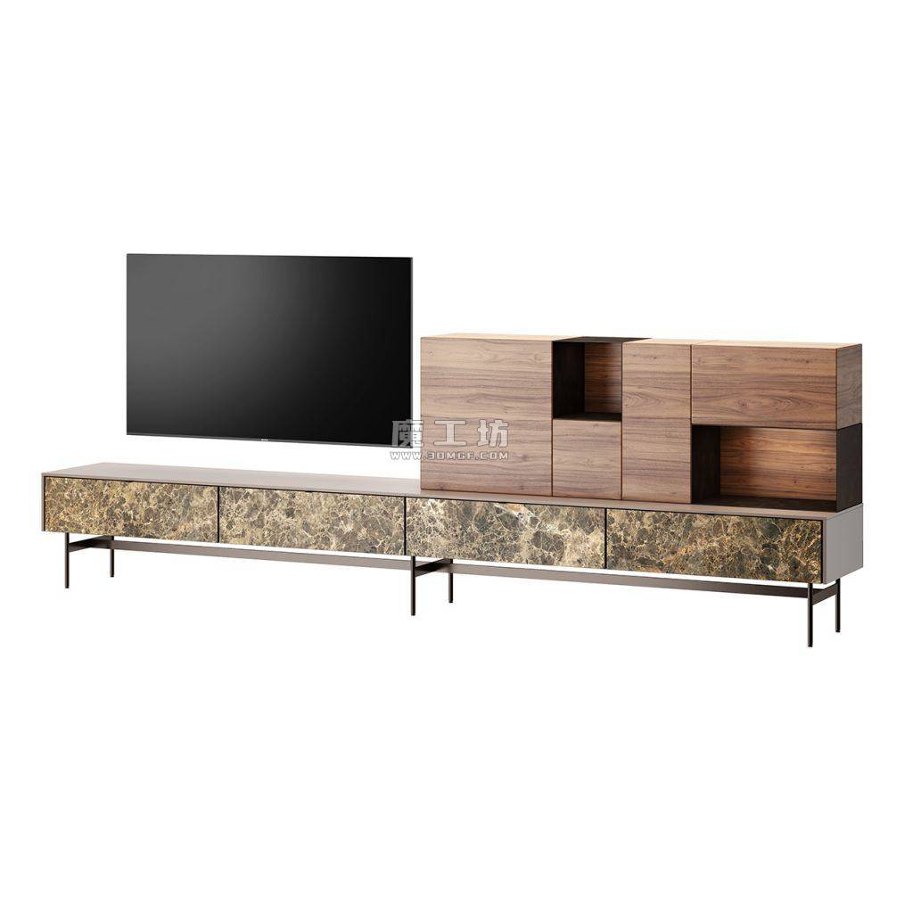 MD House Avenue TV Stand with Legs 360 L