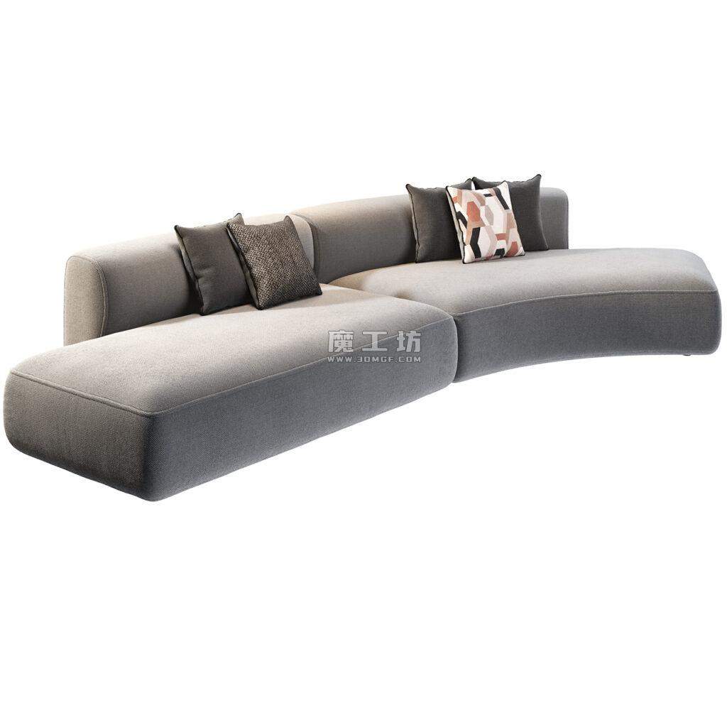 MDF Italia Cosy Curve 模块沙发 3