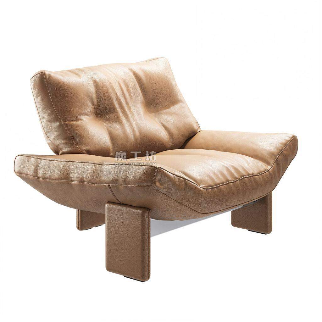 Minotti Emmi 扶手椅 Leather