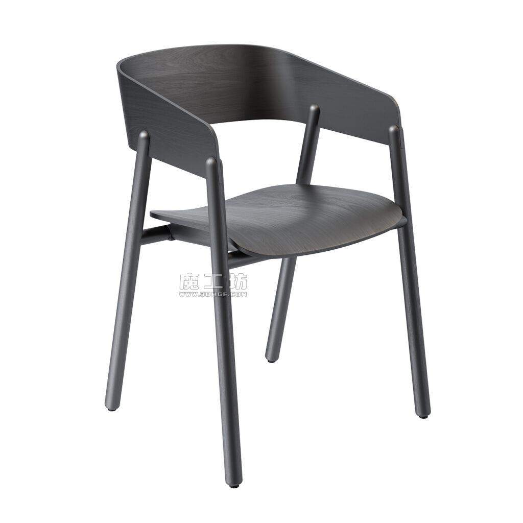 Punt Mava Wooden 椅子 Gray