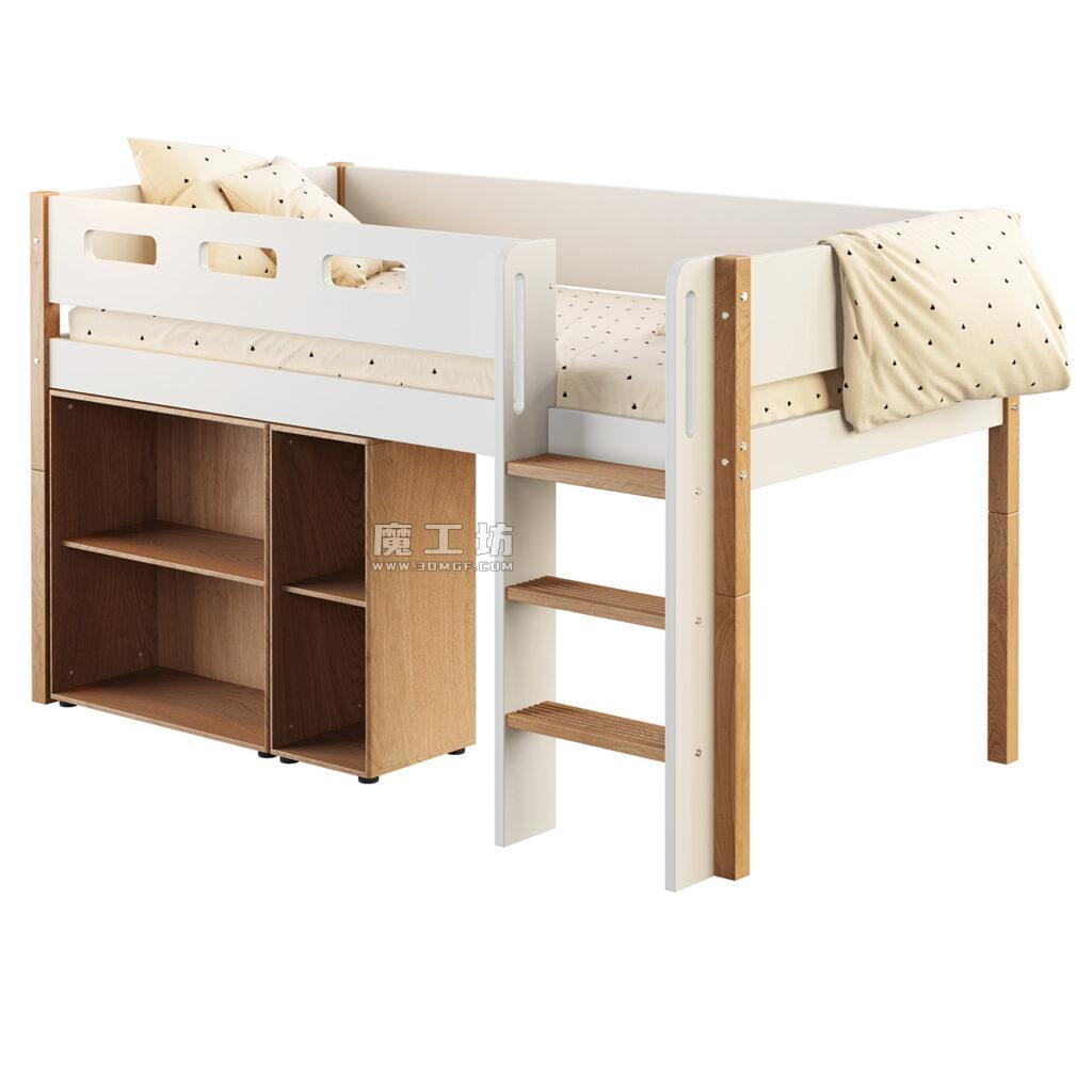 芙莱莎 Mid-High Bed Nor 200×90 with Ladder