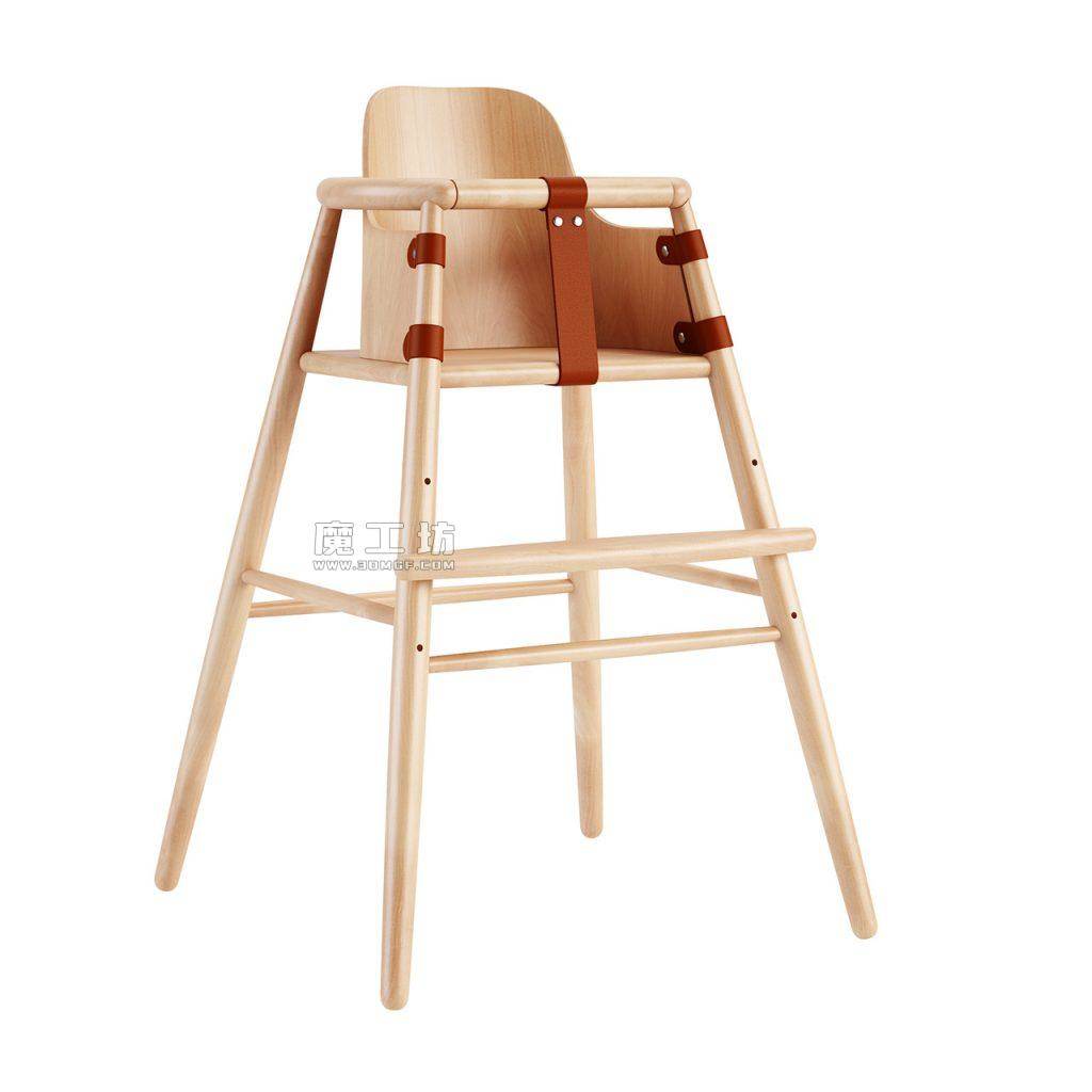 Carl Hansen ND54高脚婴儿椅带靠背