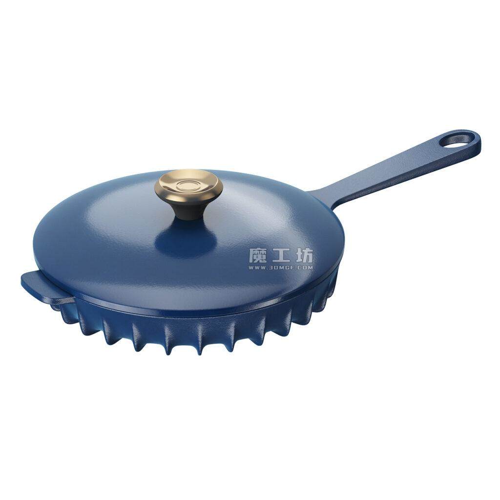 Fireup Blue Skillet Pan with Lid