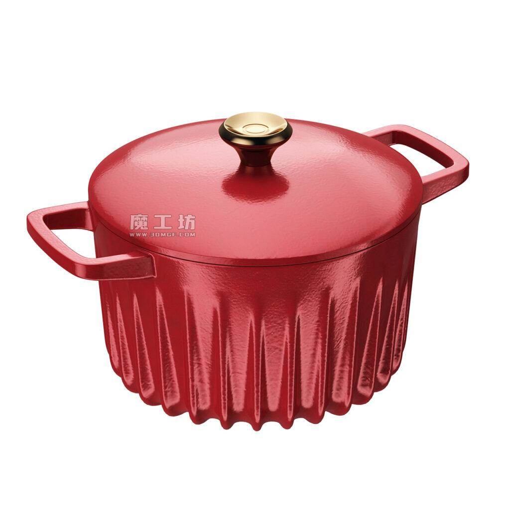 Fireup Dutch Oven Pot With Lid Red