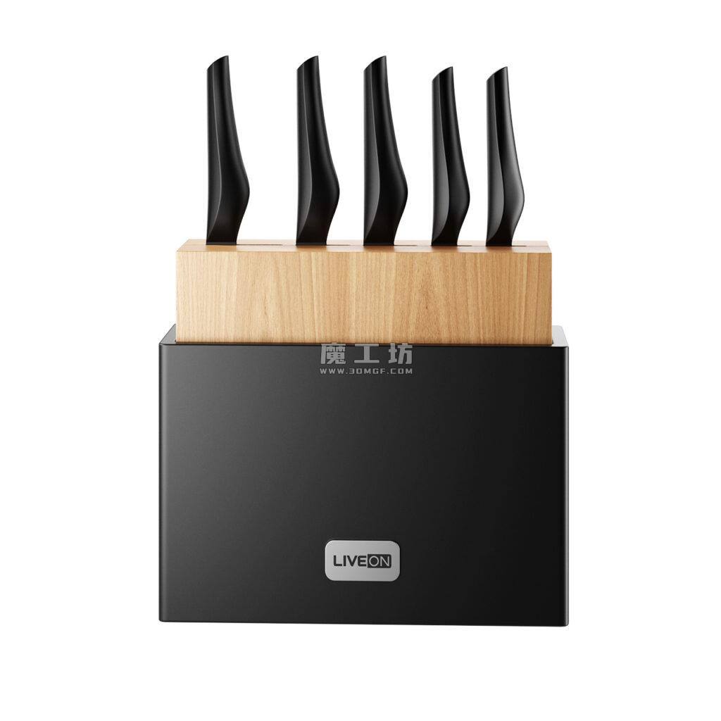 Liveon Anti-bacterial Kitchen Knife Set