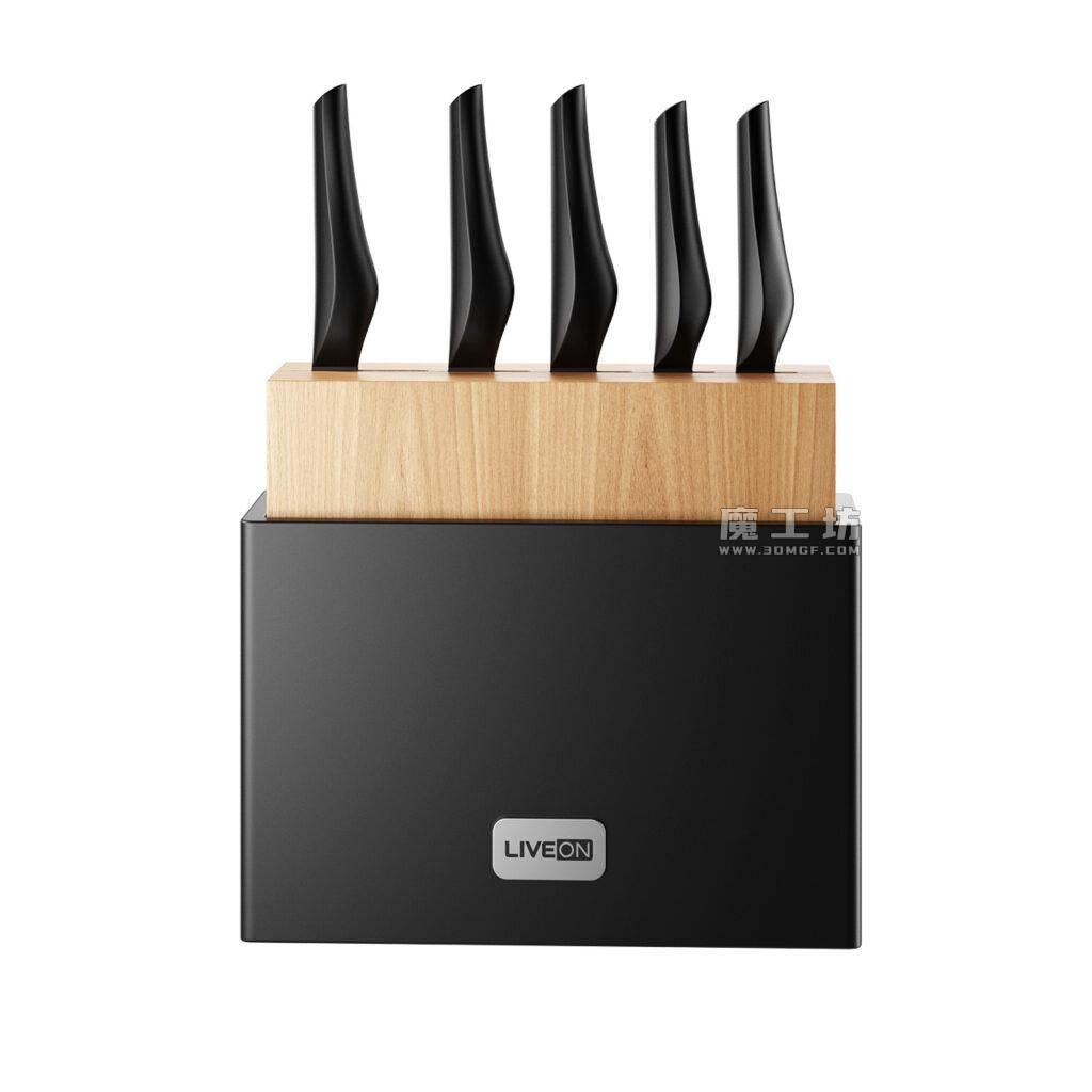 Liveon Anti-bacterial Kitchen Knife Set