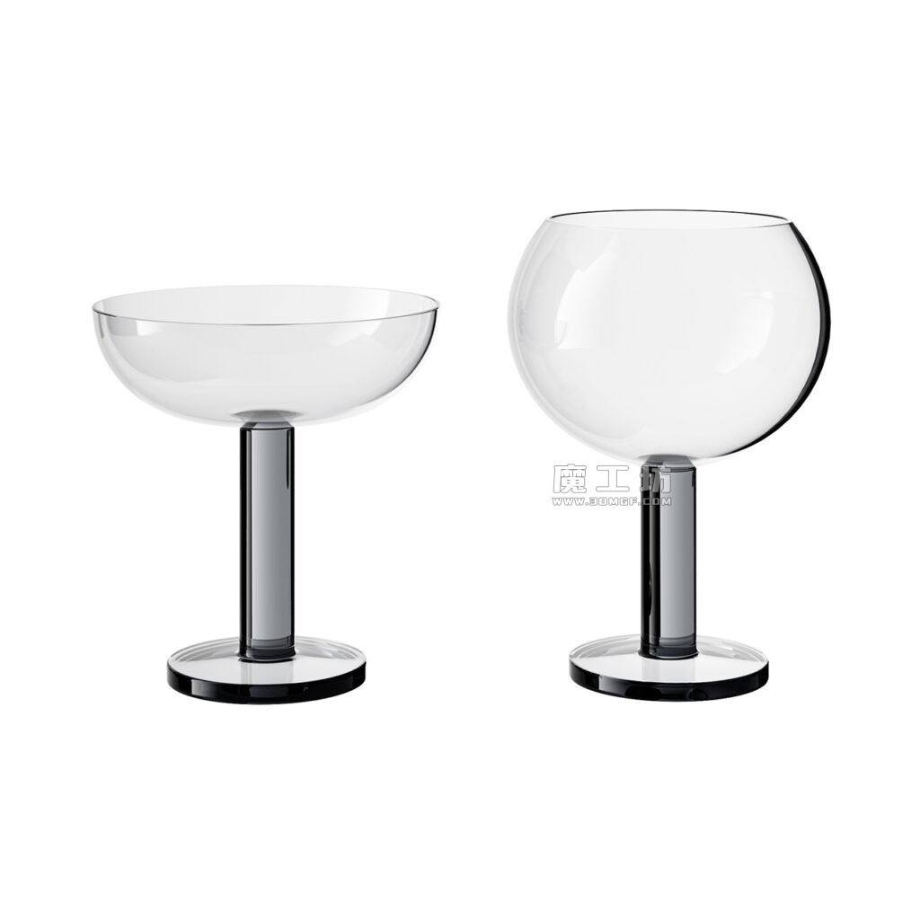 Tom Dixon Puck Balloon and Coupe Glasses