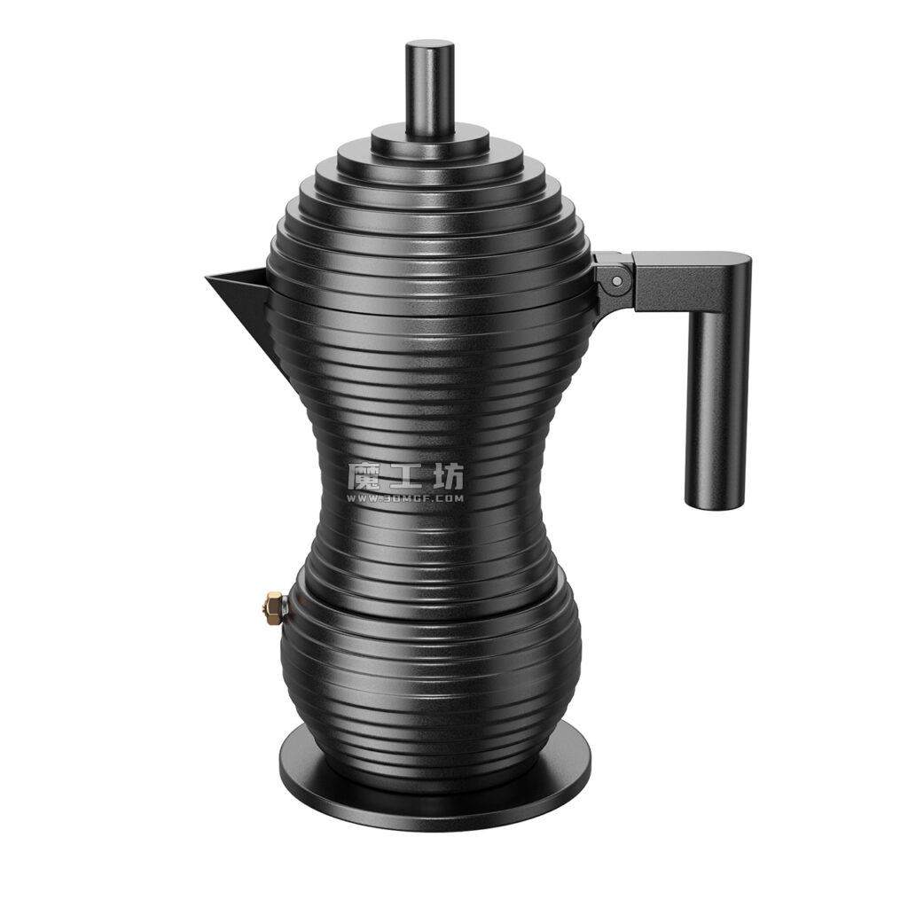Alessi Pulcina Espresso Coffee Maker Black