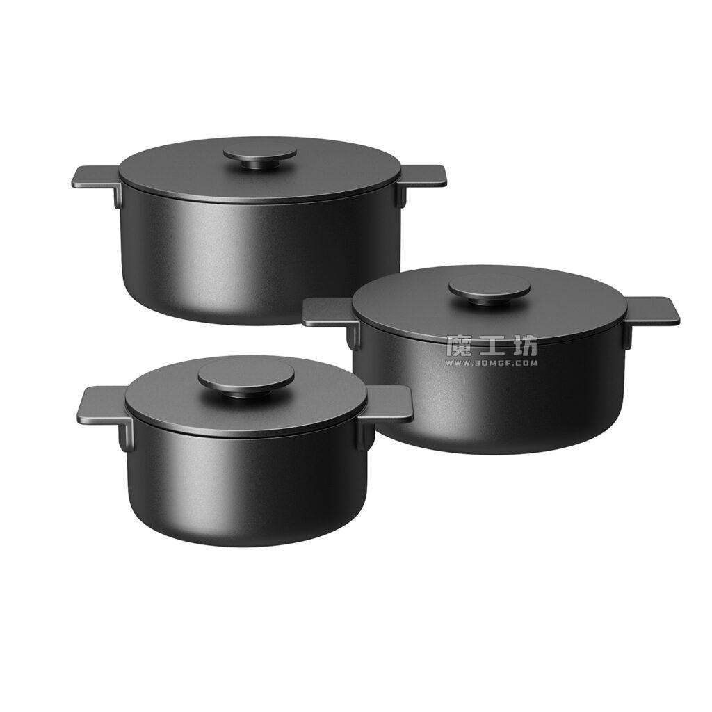 Serax Surface Black Cooking Pot Set
