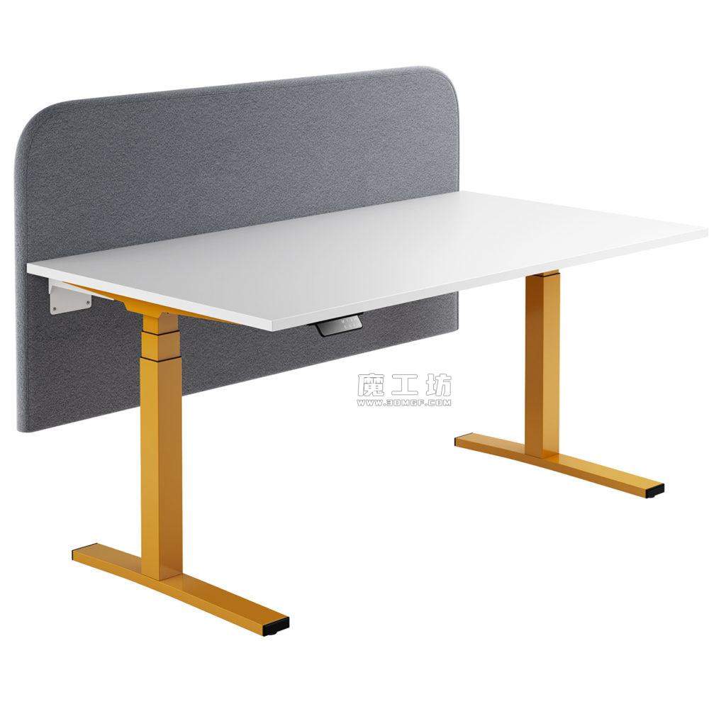 CL Ophelis Series Office Desk with Paravento Screen