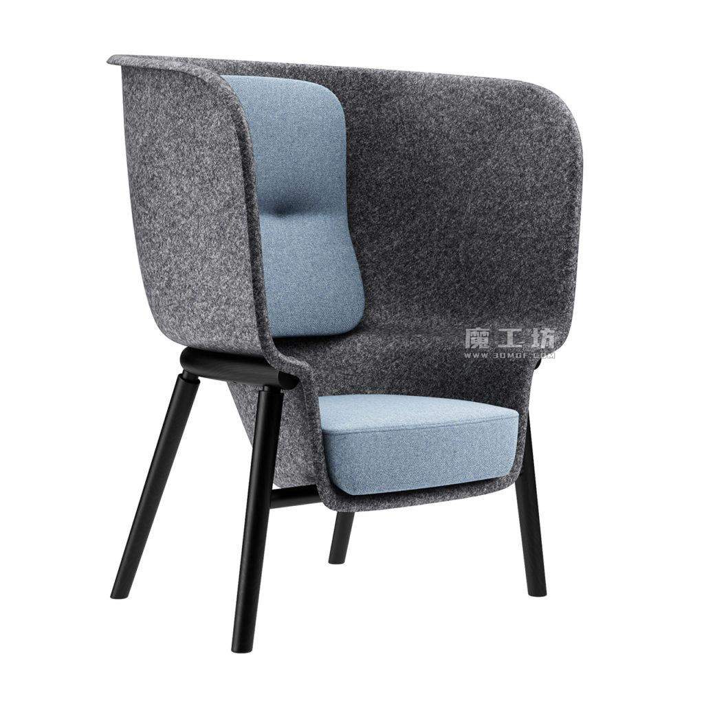 De Vorm Pod PET Felt Privacy Chair