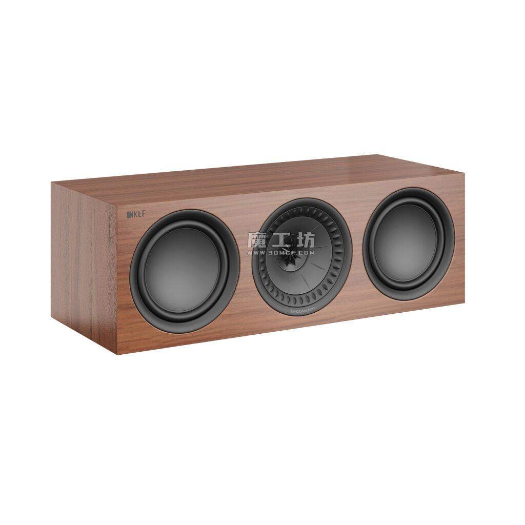 KEF 中置高保真音箱 Q250c 胡桃木色