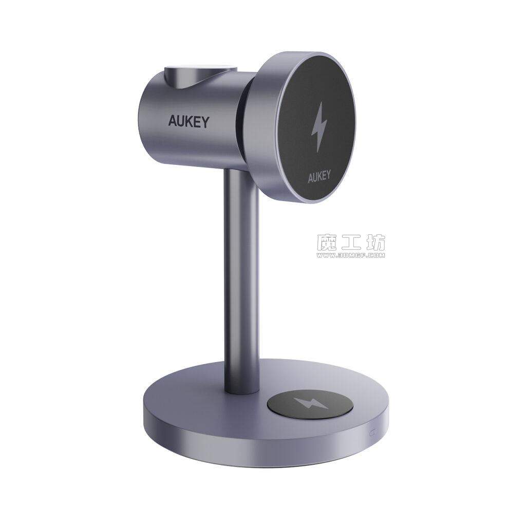 Aukey MagLink 三合一 磁吸无线充电器