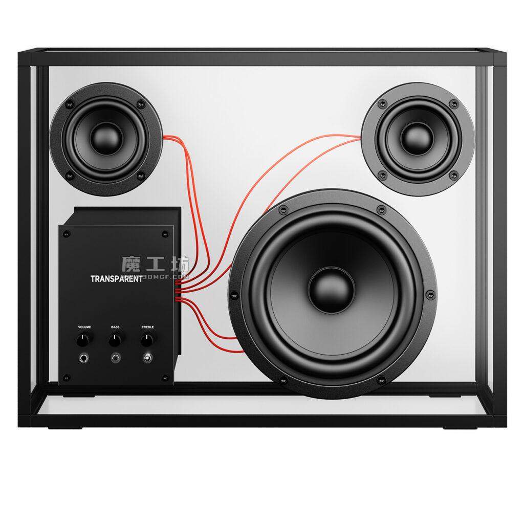 Transparent 红色 音箱