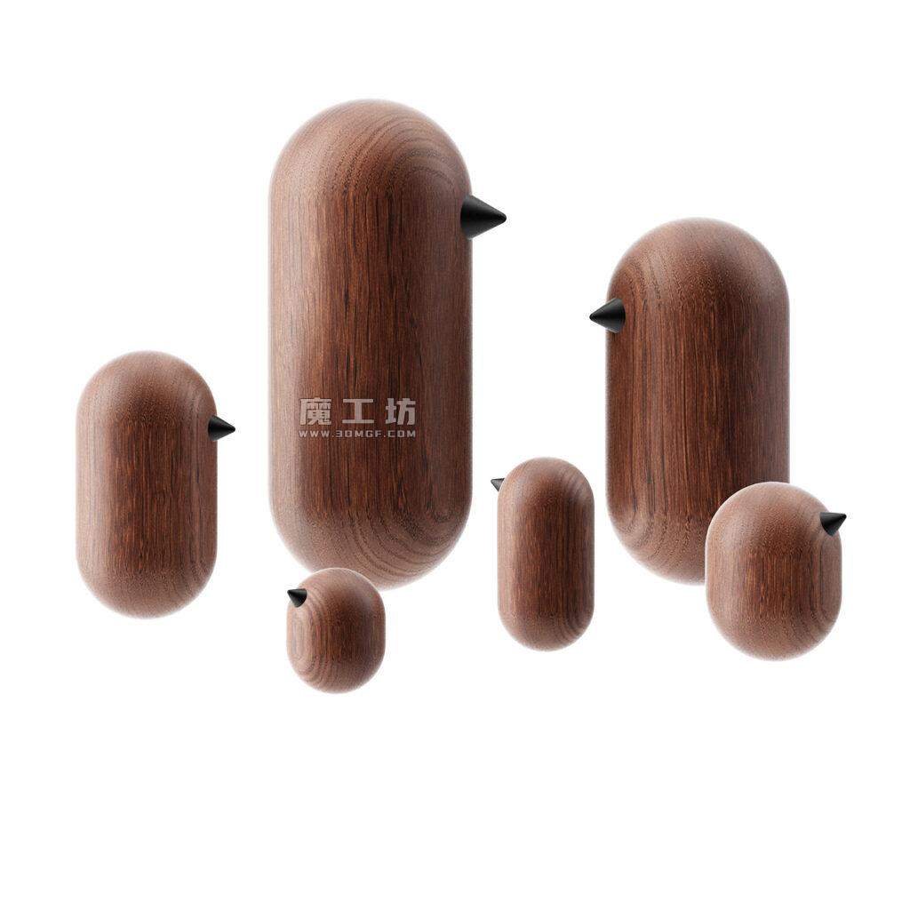 Normann Copenhagen Little Bird Wood Figures
