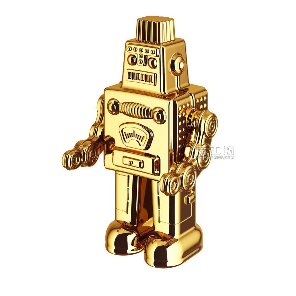 Seletti My Robot 金色 Decorative Object