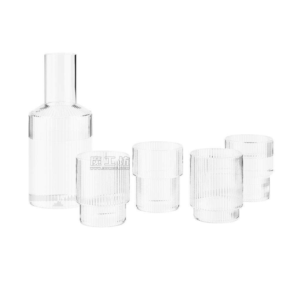 Ferm Living Ripple Glass Set