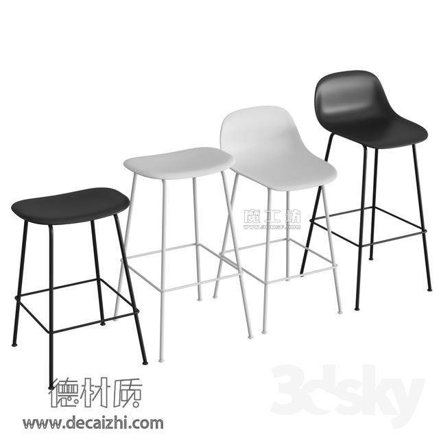 现代吧椅3D模型