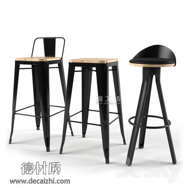 现代吧椅3D模型