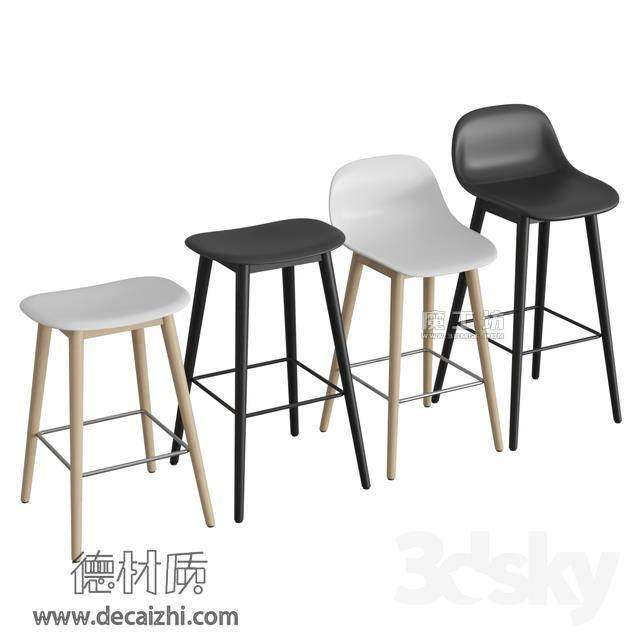 现代吧椅3D模型