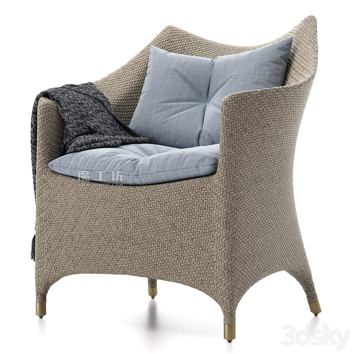 Amari Vita Alta Lounge Chair 3D模型