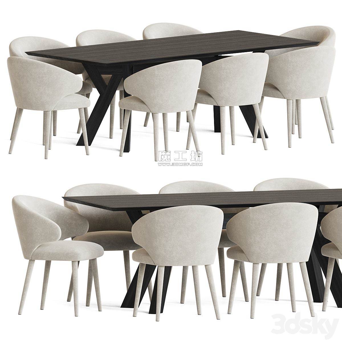 Dining Set 165 2012 Vray 3D模型