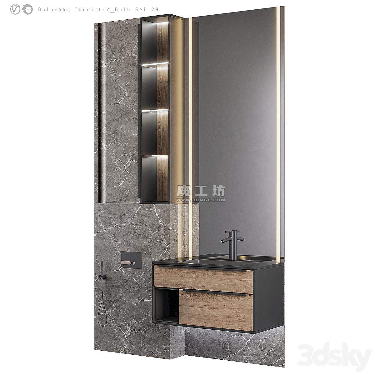Vray Bath Set 29 Max2017 3D模型