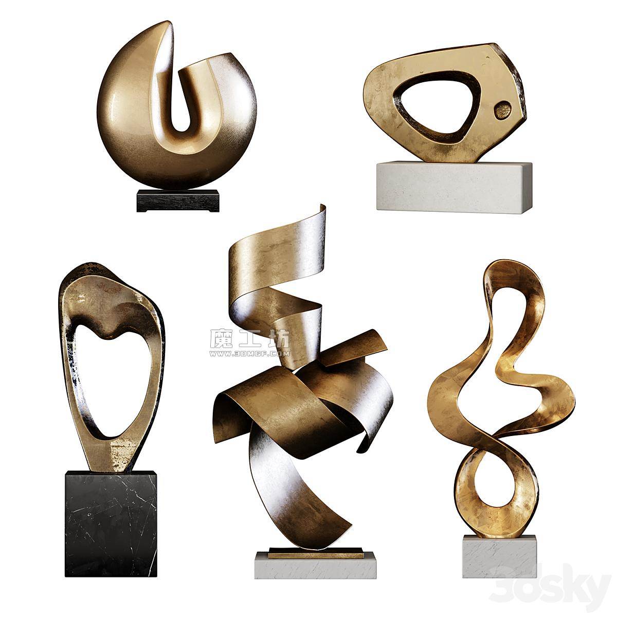Sculptures 16 Vray 3D模型