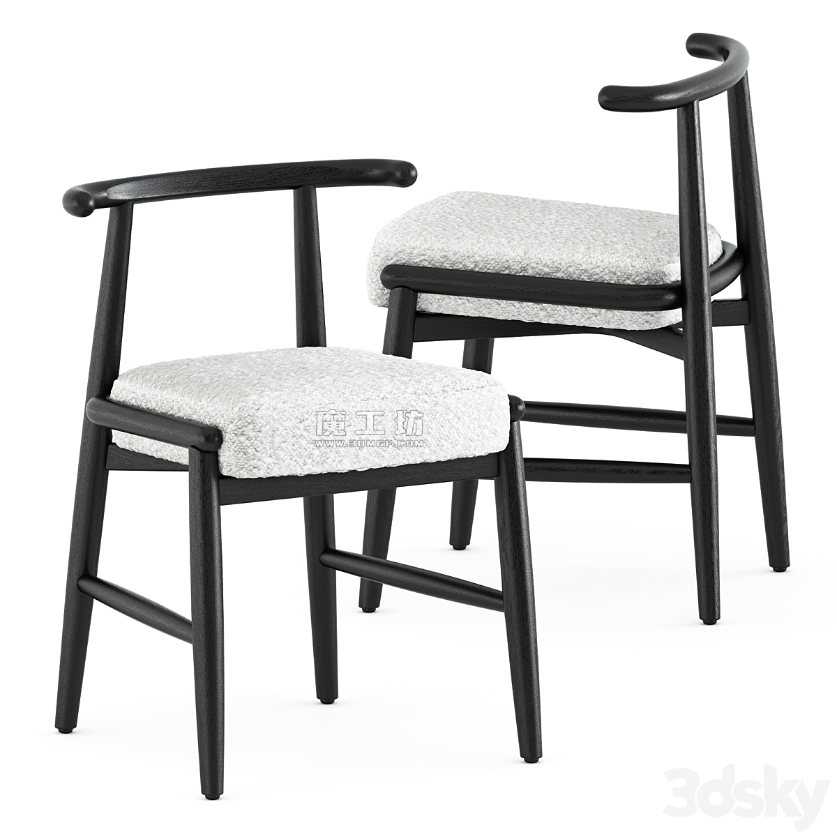 Emilia Chair Vray 3D模型