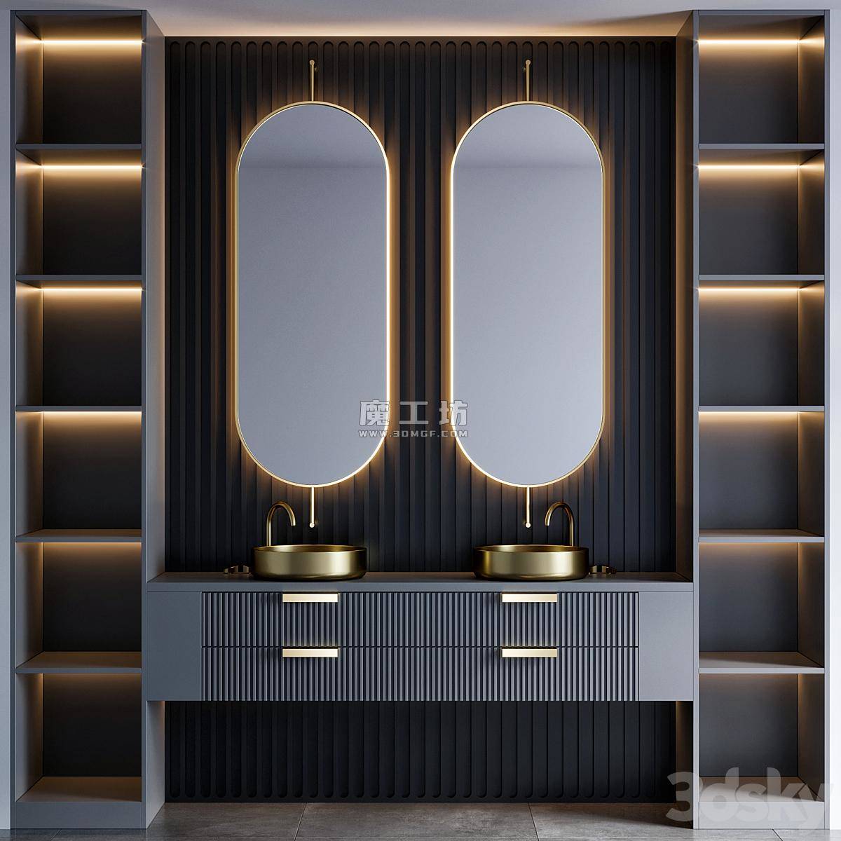 Bathroom Furniture 63 Vray 3D模型