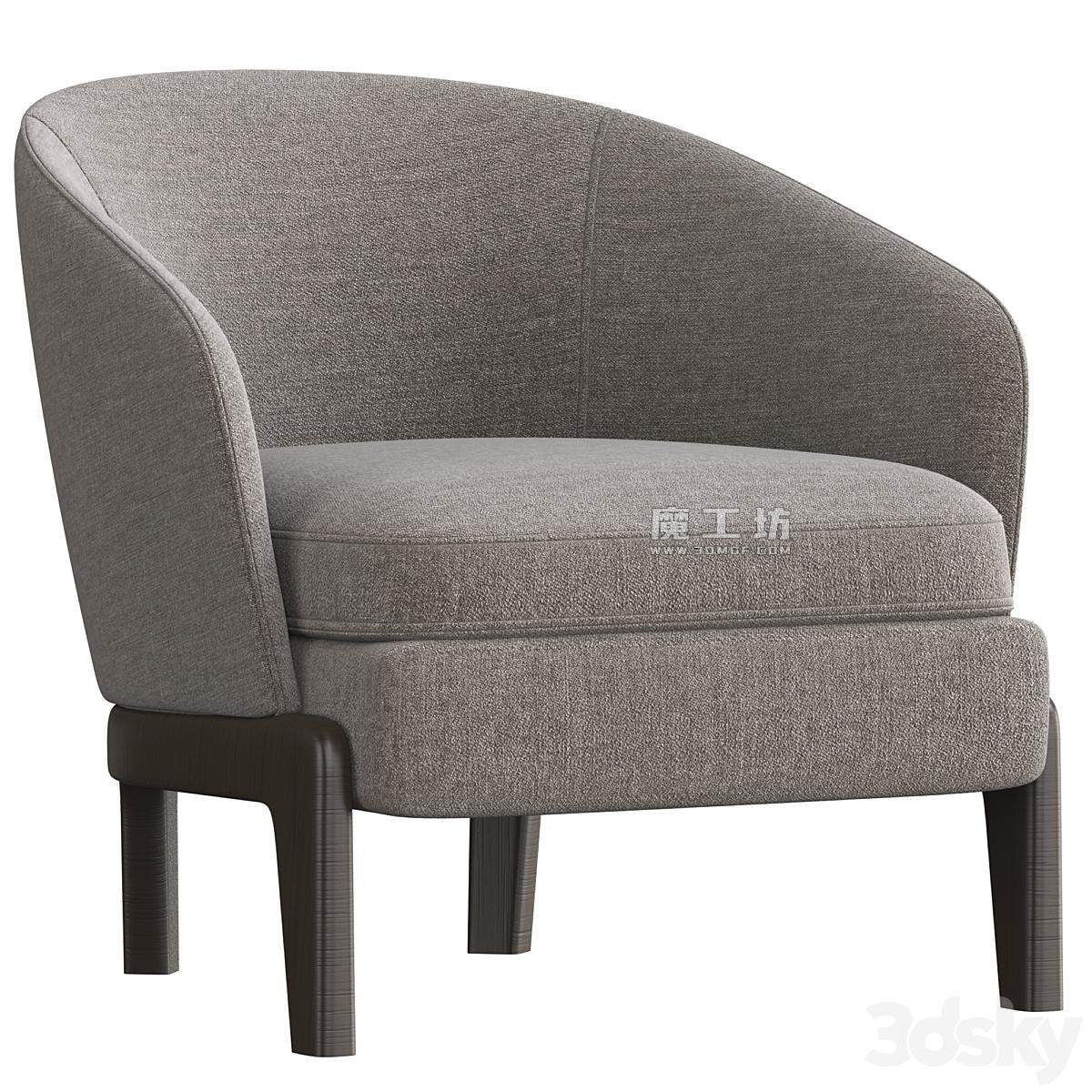 Molteni C Chelsea Armchair 2017 3D模型