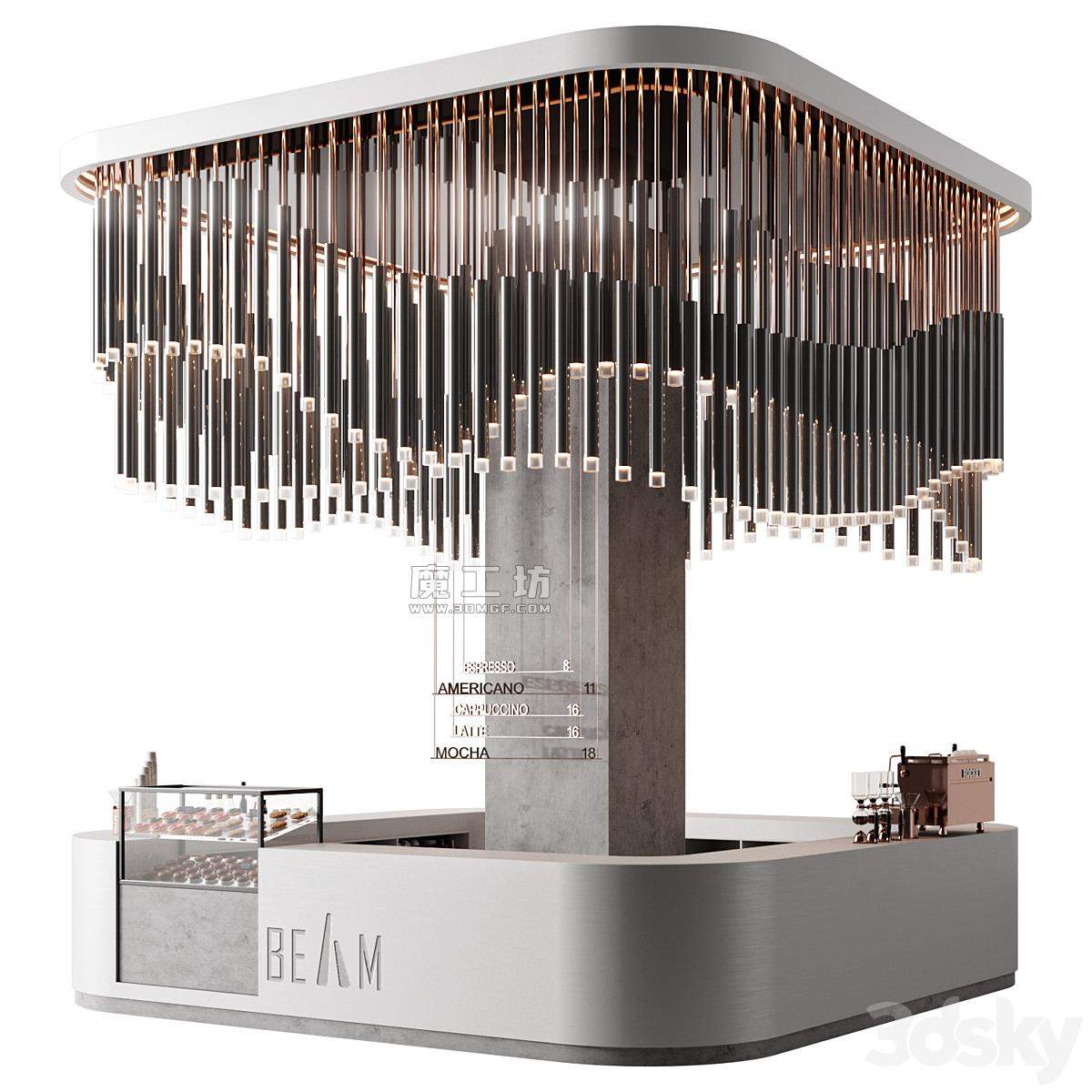 Coffeehouse Vray 2015 3D模型