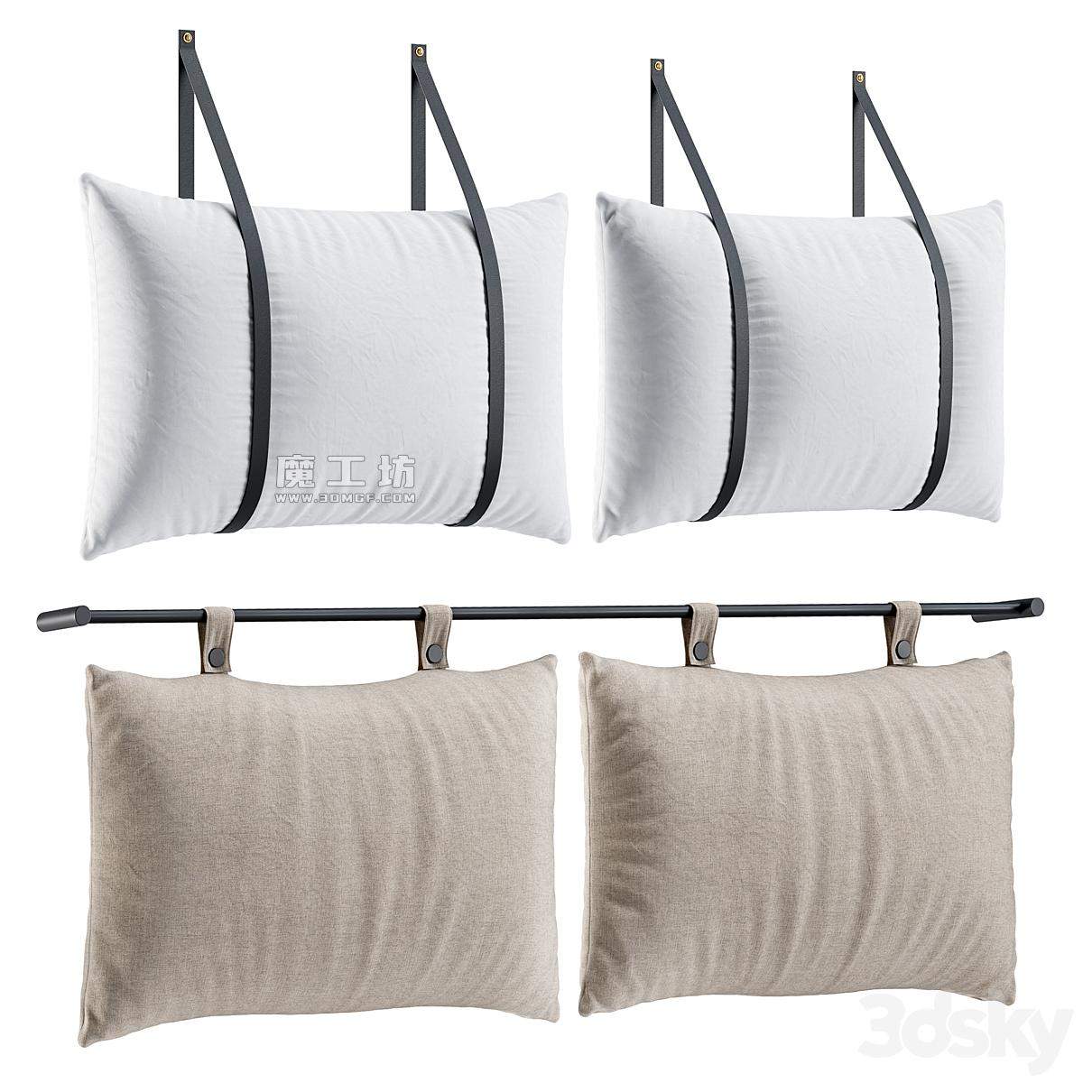 Hanging Pillow Headboard Set3 2011 3D模型