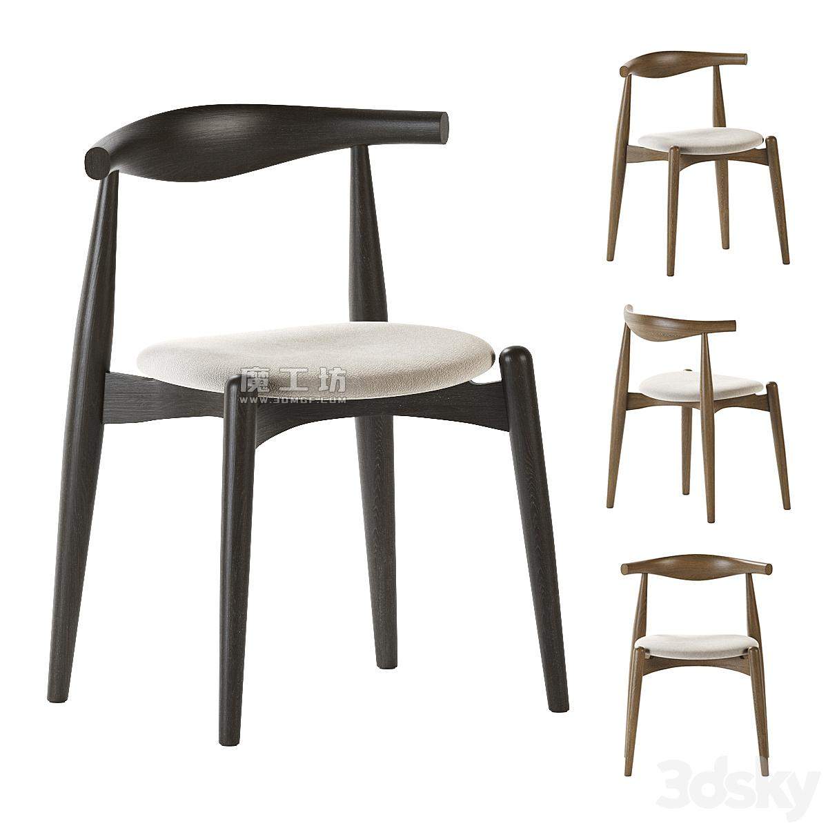 Elbow Dining Chair Carlhansen 2012 Vray 3D模型