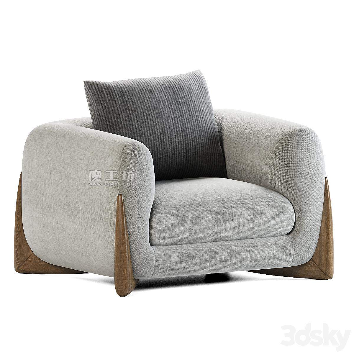 Porada Armchair Softbay 2012 Vray 3D模型